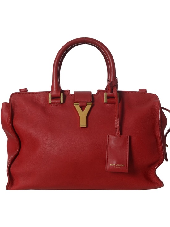 Saint Laurent Handbags - ♥️Saint Laurent Paris Cabas Red Leather 'Y' Top-Handle Satchel♥️
